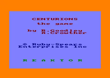 Centurions (1987)(Reaktor) screen shot title